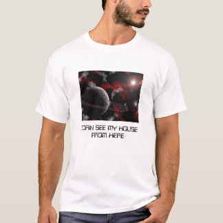 T-SHIRTS EU POSSO VER MINHA CASA DE AQUI