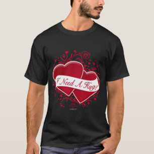 T-shirts Eu preciso um abraço! Corações vermelhos