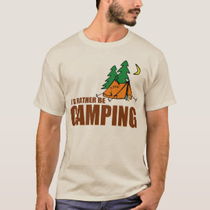 T-shirts Eu PREFERENCIALMENTE ESTARIA ACAMPANDO