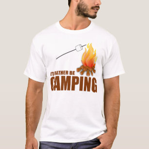 T-shirts Eu PREFERENCIALMENTE ESTARIA ACAMPANDO