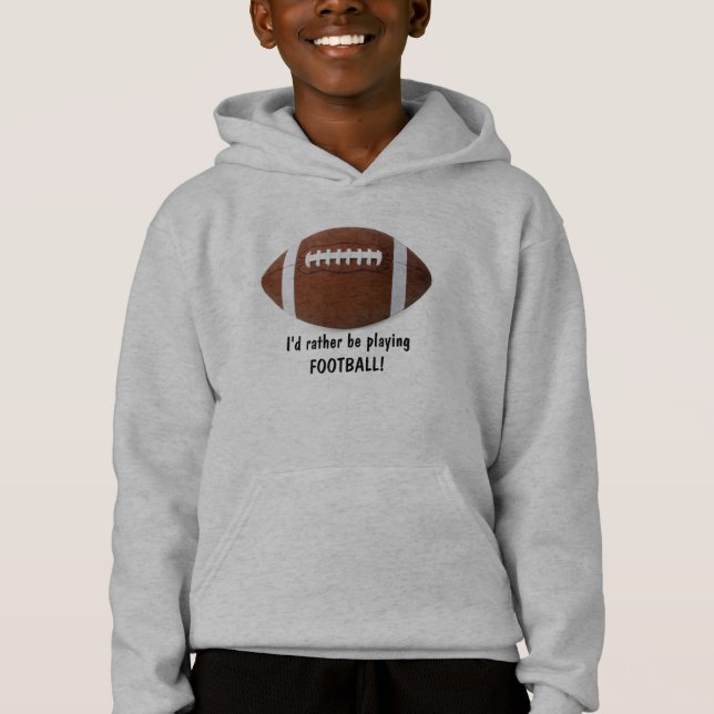 T-shirts Eu preferencialmente jogando futebol! Hoodie do ga (Frente)
