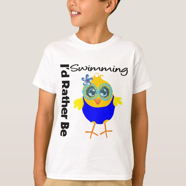 T-shirts Eu Preferencialmente Nadar Pintinho (Frente)
