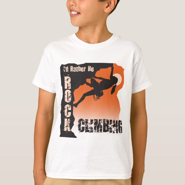 T-shirts Eu preferencialmente seria a escalada galões (Frente)