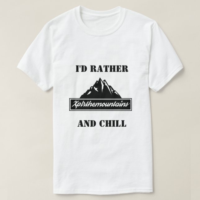 T-SHIRTS EU PREFERENCIALMENTE XPLRTHEMOUNTÍNIOS E ARREPIO C (Frente do Design)