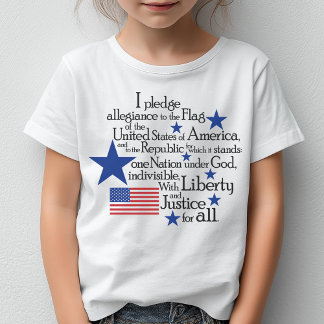 T-shirts Eu prometo lealdade à bandeira das Nações Unidas