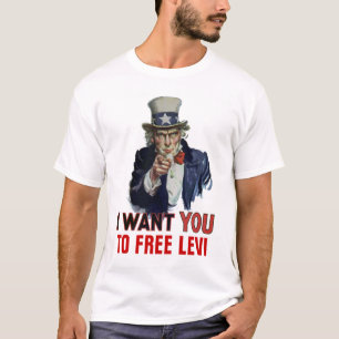 T-shirts Eu quero que você "LIBERTE LEVI".