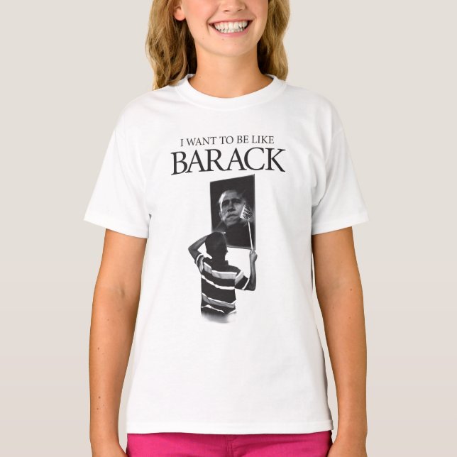 T-shirts Eu Quero Ser Como Barack Mirror (Frente)