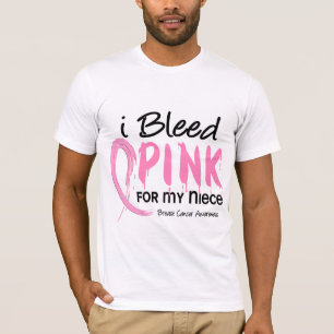 T-shirts Eu sangro o rosa para meu cancro da mama da