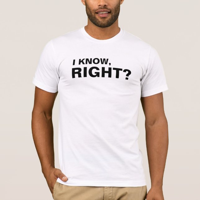 T-shirts Eu sei, né? | Engraçado (Frente)