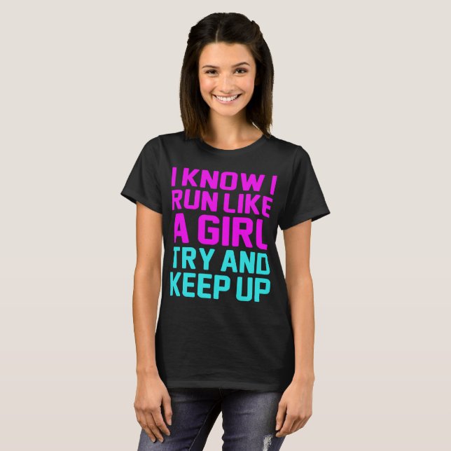 T-shirts Eu sei que eu funciono como uma tentativa da (Frente Completa)