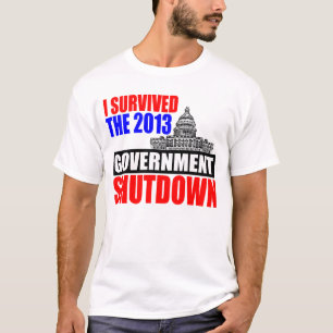 T-shirts Eu sobrevivi à parada programada do governo