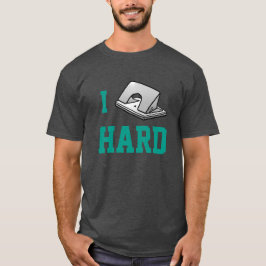 T-shirts Eu Soco Forte Humor de Escritório Engraçado