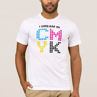 T-shirts Eu sonho em CMYK