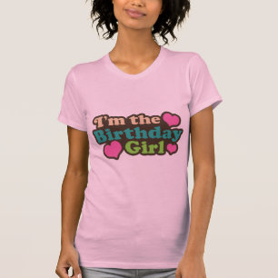 T-shirts Eu sou a menina do aniversário