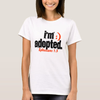 T-shirts Eu sou adotado 1:5 de Ephesians - personalizado