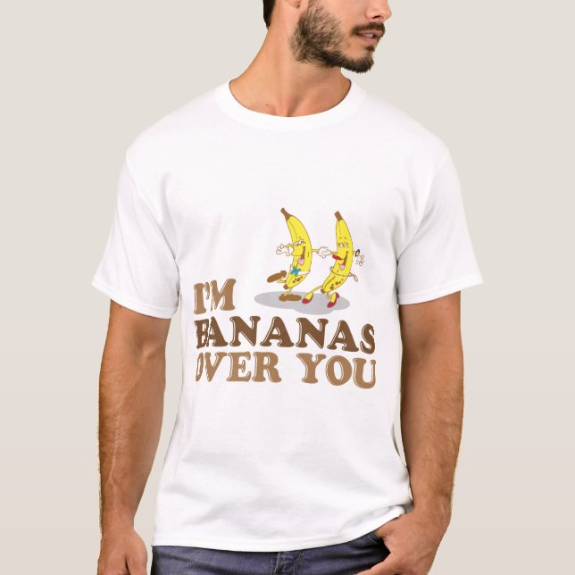 T-shirts Eu sou Bananas sobre você - Bananas dançantes (Frente)