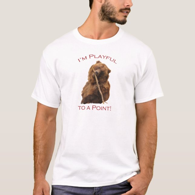 T-shirts Eu sou brincalhão a um ponto! (Frente)