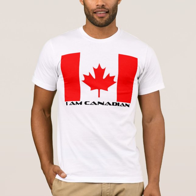 T-shirts Eu sou canadense (Frente)