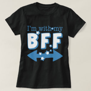T-shirts Eu sou com meu BFF (a seta dobro)