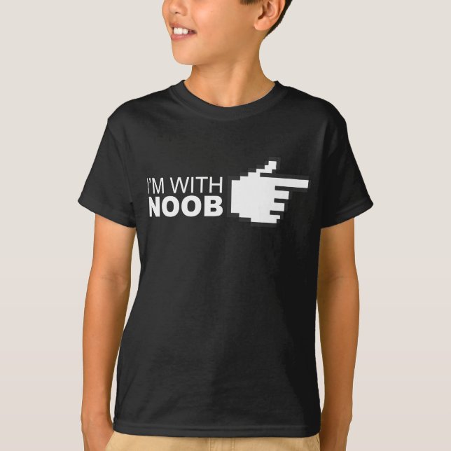 T-shirts Eu sou com Noob (Frente)
