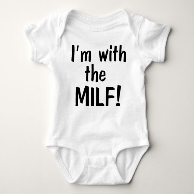 T-shirts Eu sou com O MILF (Frente)