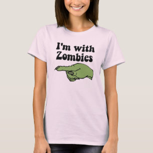 T-shirts Eu sou com zombis