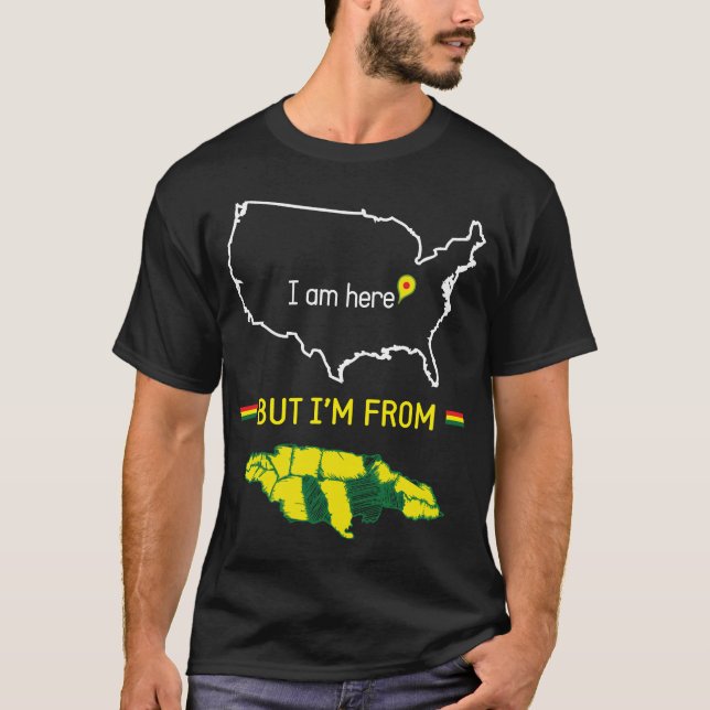 T-shirts Eu sou de Jamaica (Frente)