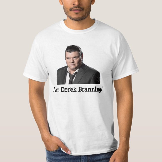 T-shirts Eu sou Derek Branning (Frente)