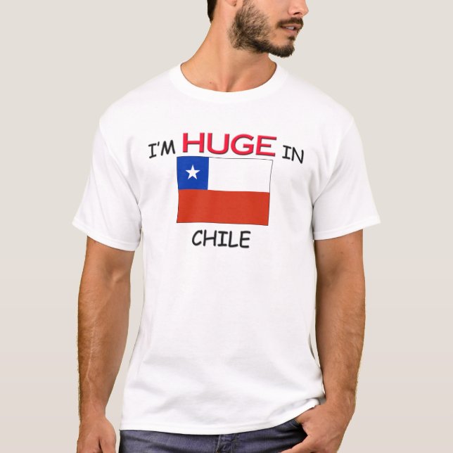 T-shirts Eu sou ENORME no CHILE (Frente)