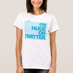 T-shirts Eu sou enorme no Twitter - o T das mulheres