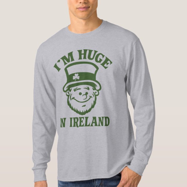 T-shirts Eu sou grande na dieta da Irlanda (Frente)