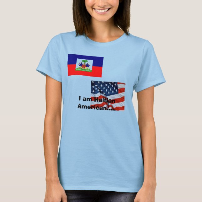 T-shirts Eu sou haitiano americano..... (Frente)
