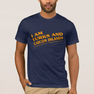 T-shirts Eu sou Ilhas Turks e Caicos