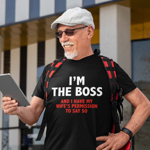 T-shirts Eu sou o chefe