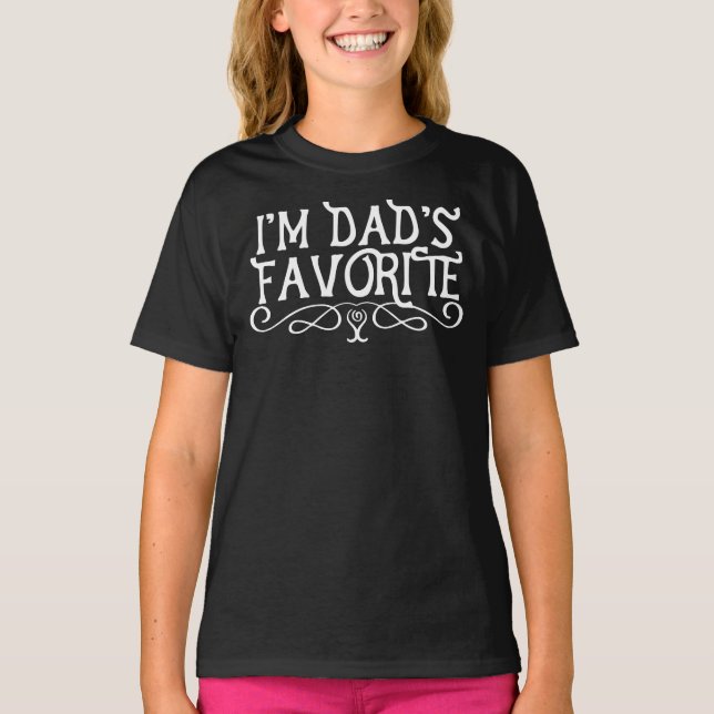 T-shirts Eu sou o Pai favorito, preto (Frente)