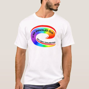 T-shirts Eu sou orgulhoso de minha filha alegre