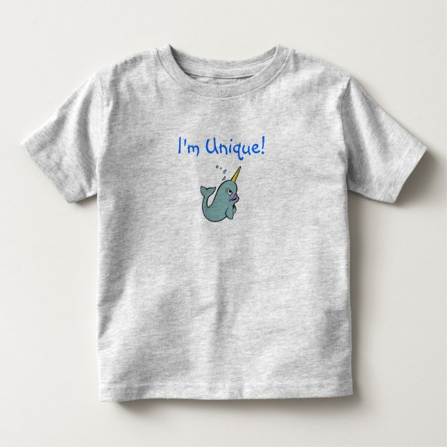 T-shirts Eu sou original! (Narwhal) (Frente)