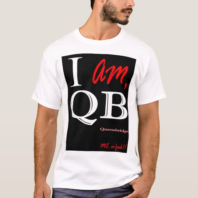 T-shirts EU SOU QB (Queensbridge) - branco preto (Frente)