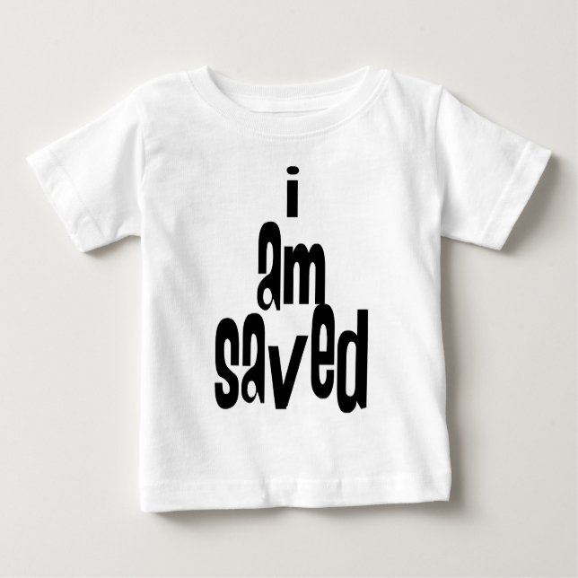 T-shirts Eu sou Saved Christian (Frente)