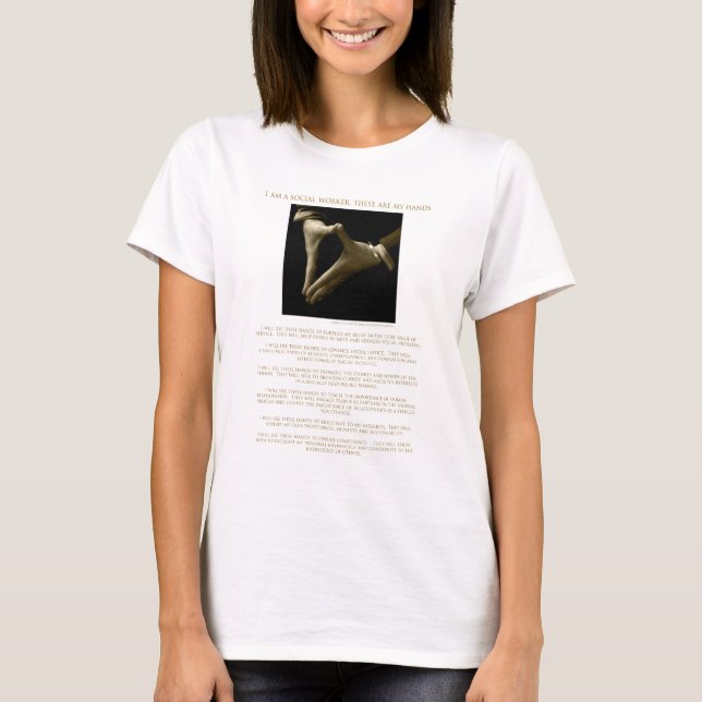 T-shirts Eu sou um assistente social, estes sou minhas (Frente)