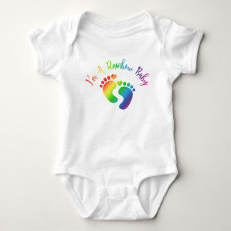 T-shirts Eu sou um Bodysuit do bebê do arco-íris