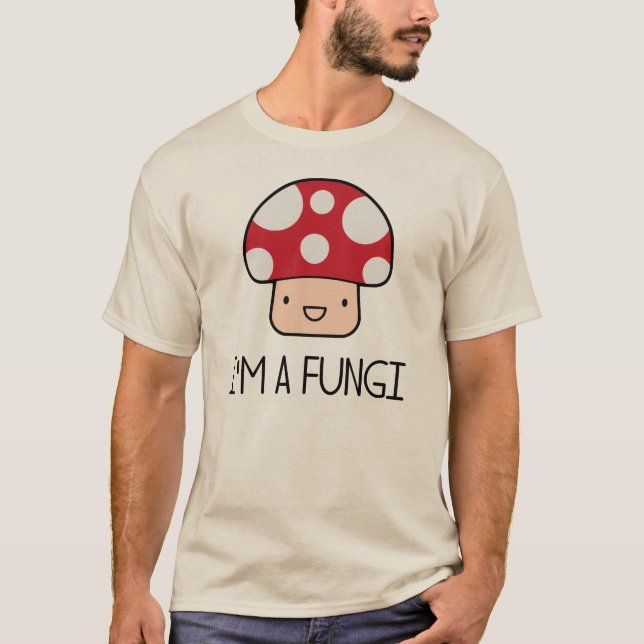 T-shirts Eu sou um cogumelo da cara do divertimento dos (Frente)