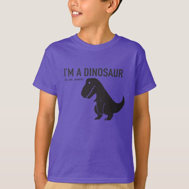 T-shirts Eu sou um dinossauro (Frente)
