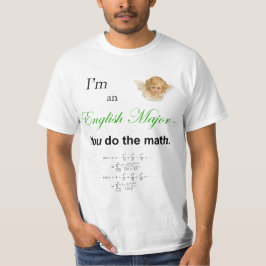 T-shirts Eu sou um major inglês - você faz a matemática