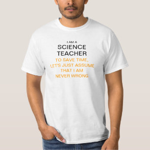 T-shirts Eu sou um professor de ciências para ganhar o