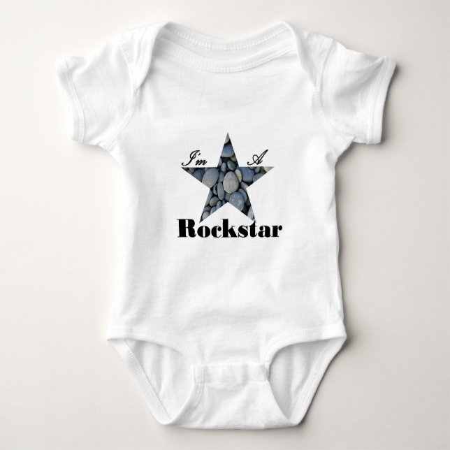 T-shirts Eu sou um Rockstar (Frente)