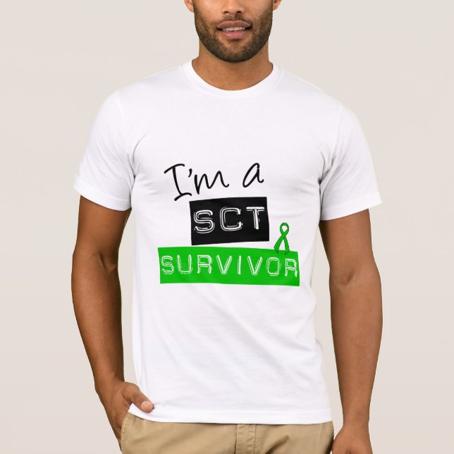 T-shirts Eu sou um sobrevivente de SCT (Frente)