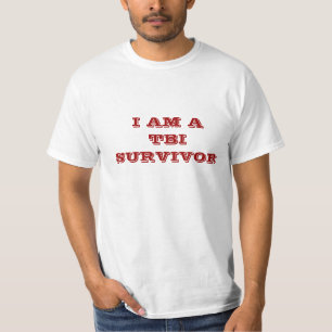T-SHIRTS EU SOU UM SOBREVIVENTE DE TBI