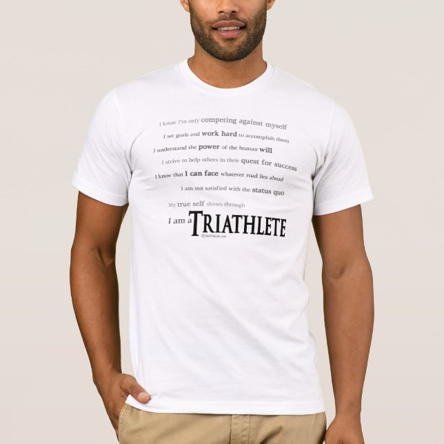 T-shirts Eu sou um Triathlete (Frente)