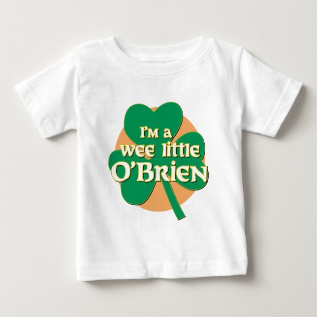 T-shirts Eu sou um Wee Little O'Brien Long Sleeve Toddler T (Frente)